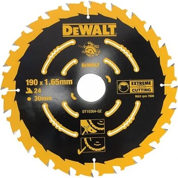 DEWALT Диск DeWALT метален HM за рязане на дърво 190x30 мм, 24 z, DT10304