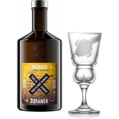 Žufánek Absinth This is not Dubied 70% 0,5 l (kazeta 1 sklenice) – Zboží Dáma