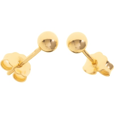 Argento Zlaté náušnice - guľky, priemer 4 mm 6A016