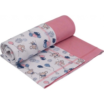 ESITO dětská deka Myšky růžová