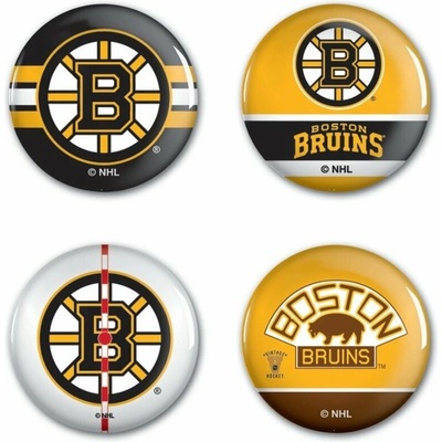 WinCraft Sada Boston Bruins NHL Button 4 Pack