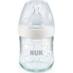 Nuk Стъклено шише NUK Nature Sense - TC, Softer, 0+ месеца, 120 ml, Бяло (10747110-Бял)