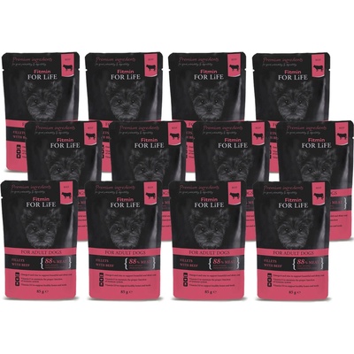 Fitmin For Life Adult beef in gravy 12 x 85 g