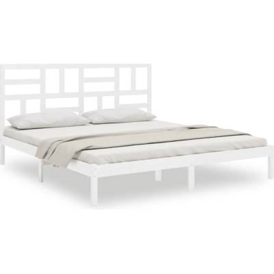 vidaXL 3105966 Rám postele bílé masivní dřevo