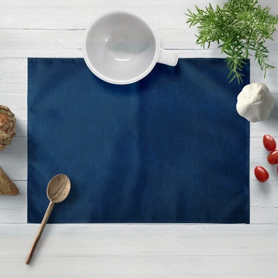 Biante Sametové prostírání na stůl Velvet Premium SVP-036 Námořnická modrá 35x45 cm