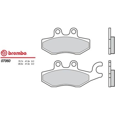 Zadné brzdové doštičky / obloženie Brembo Piaggio 125 X10 EXECUTIVE left/rear 2013 - směs XS