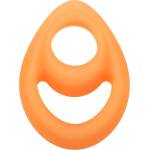 CalExotics Alpha Glow-In-The-Dark Liquid Silicone Teardrop Ring Orange