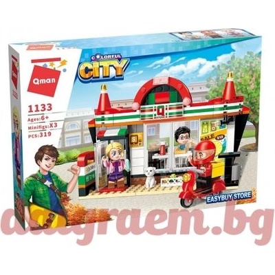 Qman Конструктор qman Крайпътен магазин 1133 (q1133)