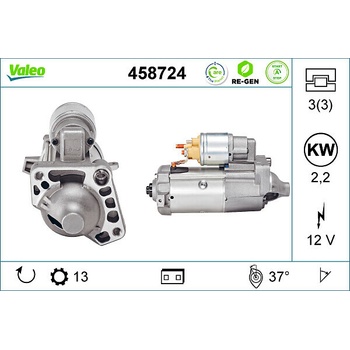 Štartér VALEO 458724
