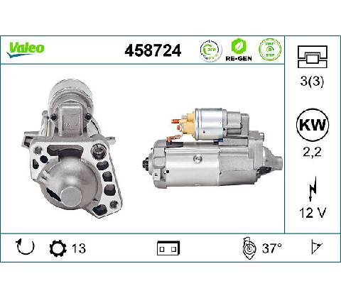 Štartér VALEO 458724