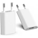 Planet Tech Адаптер съвместим с всички Apple iPhone, 220V, 5W, Бял (5W White)