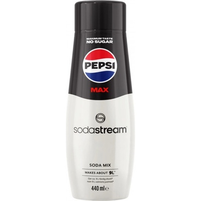 SodaStream Концентриран сироп SodaStream Pepsi Max, 440 мл, До 9 л, Без алергени и ГМО, Бял/черен (1924202480)