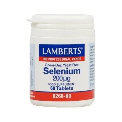 LAMBERTS Хранителна добавка Селен, Lamberts Selenium 200mg 60tabs