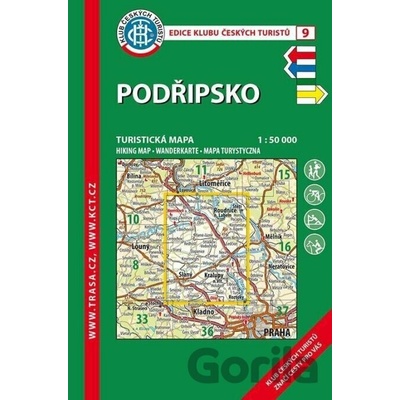 KČT 9 Podřipsko 1:50 000 Turistická mapa