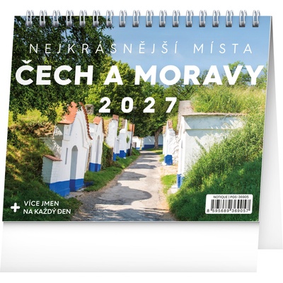 Nejkrásnější místa Čech a Moravy stolní 2027