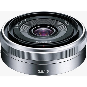Sony E 16mm f/2.8 APS-C, E-Mount strieborný