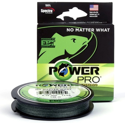 PowerPro Šňůra Braided Line 135 m 0,10 mm Moss Green
