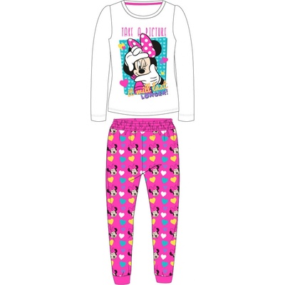 Dětské pyžamo Minnie bílá růžové