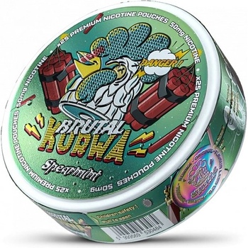 Kurwa nikotínové vrecká spearmint brutal 75 mg/g 25 vrecúšok