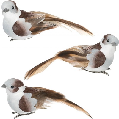 Dekorace ptáček s klipem 10cm - 1ks – Zboží Dáma