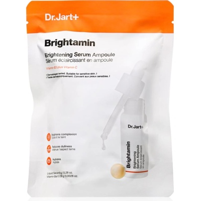 Dr. Jart+ Brightamin Brightening Serum Ampoule активен серум за озаряване и изглаждане на кожата на лицето с витамин С 8.08 гр