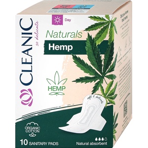 Cleanic Дамски превръзки Naturals Hemp, 10 бр (3035178)
