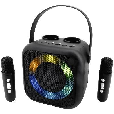 soundmaster BT2024SW vybavenie na karaoke vr. mikrofónu, možné znovu nabíjať čierna; 10768