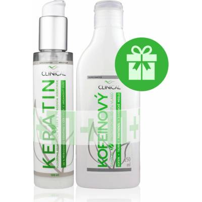 Clinical Keratin hloubková regenerační vlasová kúra 100 ml + arganový olej 20 ml dárková sada