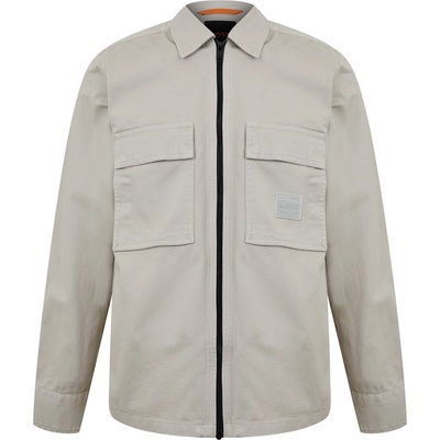 Boss Men's Lovel Full Zip Overshirt - Light Beige 271