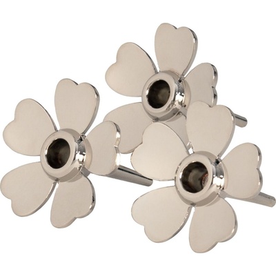 Design House Stockholm Me to You поставки за свещички за торта, сребърни, 3 бр (2752-9100)