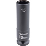 Fortum машинна (ударна) муфа 1/2", 15 mm, L 78 mm, почернена, FORTUM