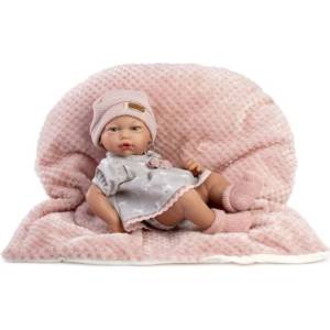 Guča 853 New Born Момиченце - реалистична кукла с цяло винилово тяло - 38 см (13-853)
