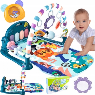 Stator Vzdelávacia podložka s klavírom 3v1 modrá