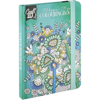 Craft ID Книжка за оцветяване - Цветя, 50 листа, зелена (5525100224)