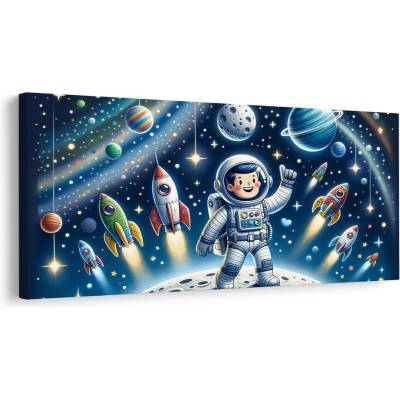Obraz dobrodružství v galaxii malého hrdiny - 100x50