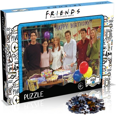 Winning Moves Пъзел Winning Moves - Приятели, Рожден Ден, 1000 части (WM00940)