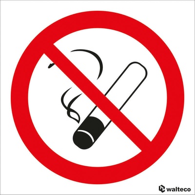Walteco Zákaz fajčenia - symbol 90x90mm, samolepka Množstvo: 1 ks , 20085