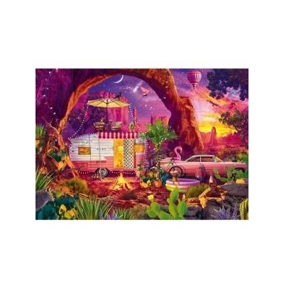 Schmidt Spiele Jeff Haynie: Camping Paradise in the Desert (1000 Pieces)