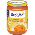 Bebivita Био ястие Bebivita - Бейби моркови с картофи, 190 g (12600) - ozone