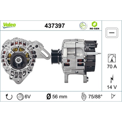 Alternátor VALEO 437397