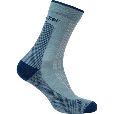 Icebreaker Мъжки туристически чорапи Icebreaker Merino Hike+ Ultralight Quarter Walking socks - Flint Blue / Atlantis - размер 42-44 (EU) (201-9231-0312)