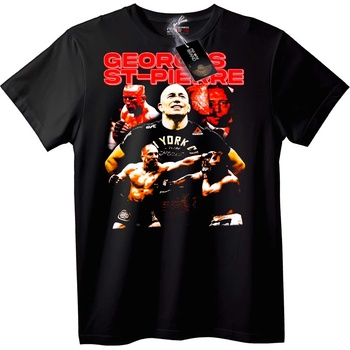 NOONEBRAND Тениска Georges St-Pierre - M, Black