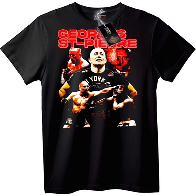NOONEBRAND Тениска Georges St-Pierre - M, Black