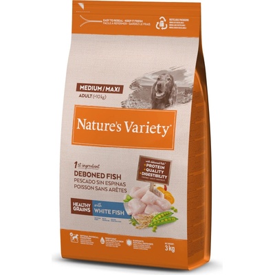 Nature's Variety Healthy Grains Medium & Maxi Adult White fish 3 kg