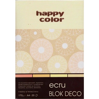 Blok Happy Color Deco Ecru A4 170 g 20 listů