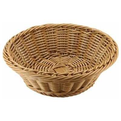 Kulatý košík průměr 19 cm tmavý polyratan 100032270