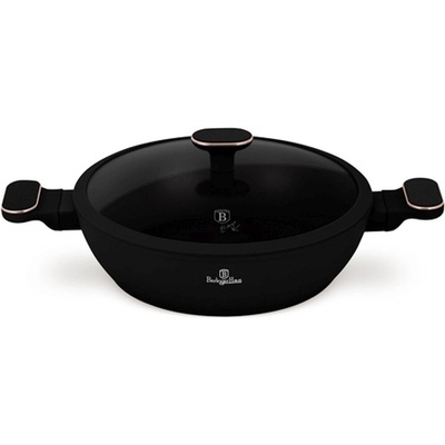 Berlingerhaus Pánev hluboká s titanovým povrchem a poklicí 28 cm Black Rose Collection LP-BH-250