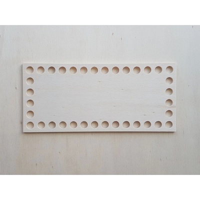 LYMFY | Dřevěné dno obdélník 20x10cm | přírodní dřevo