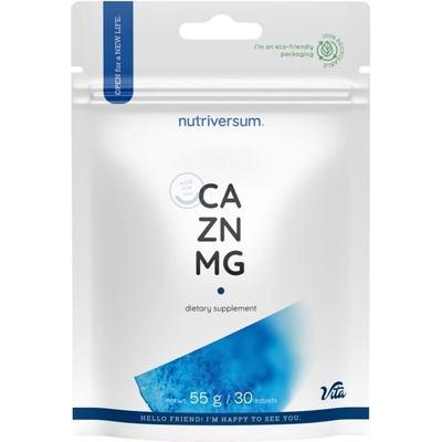 Nutriversum Ca/Zn/MG | Calcium Magnesium Zinc Formula [30 Таблетки]
