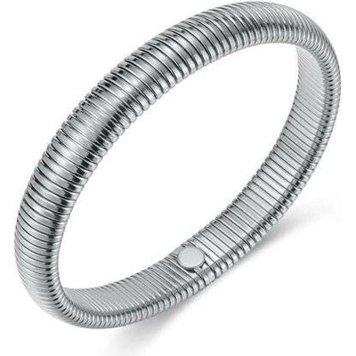 Titan Jewerly dámský ocelový pružinový náramek Stříbrný GH1042s1